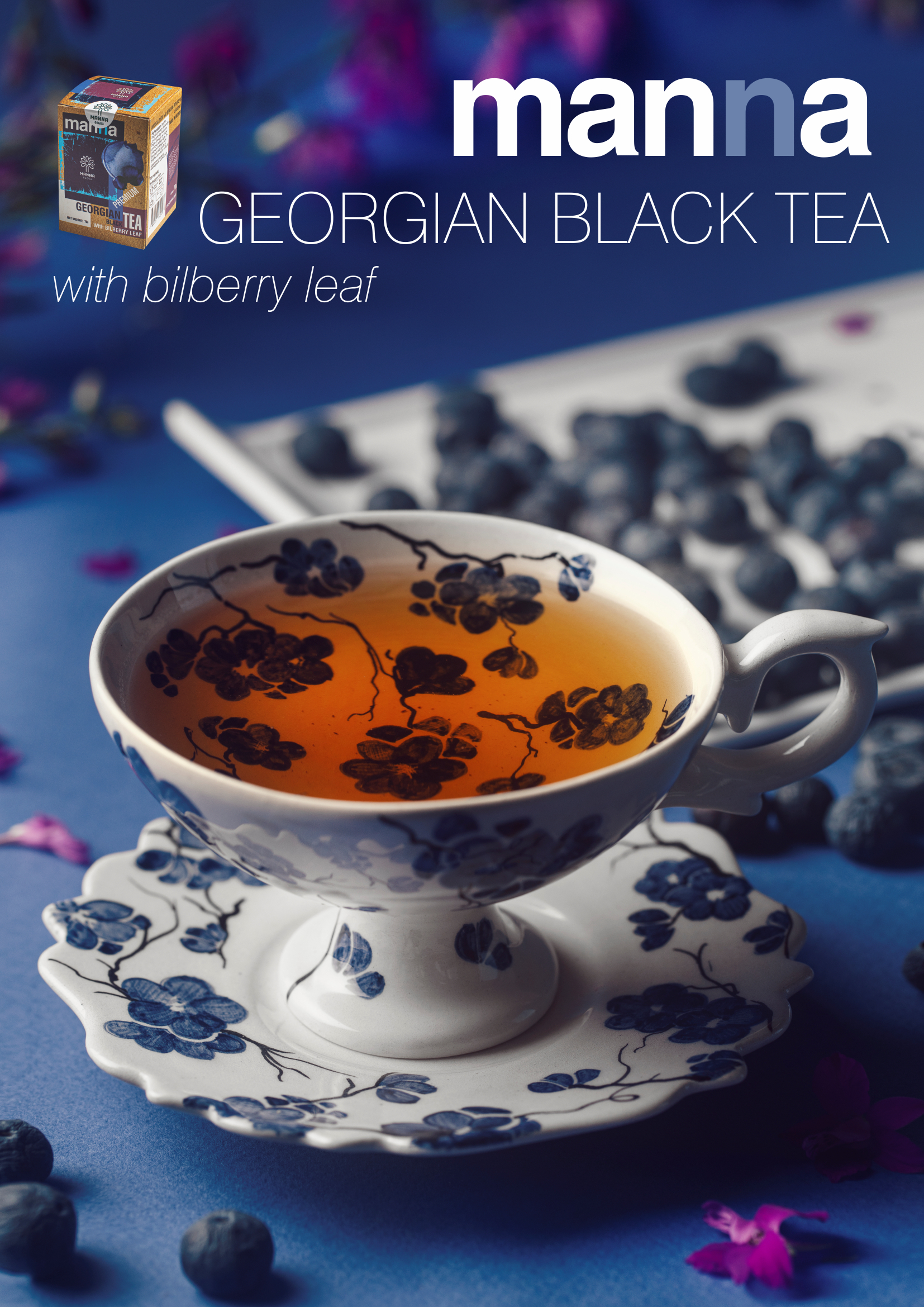 poster - BLACK TEA WITH BILBERRY POCKETS