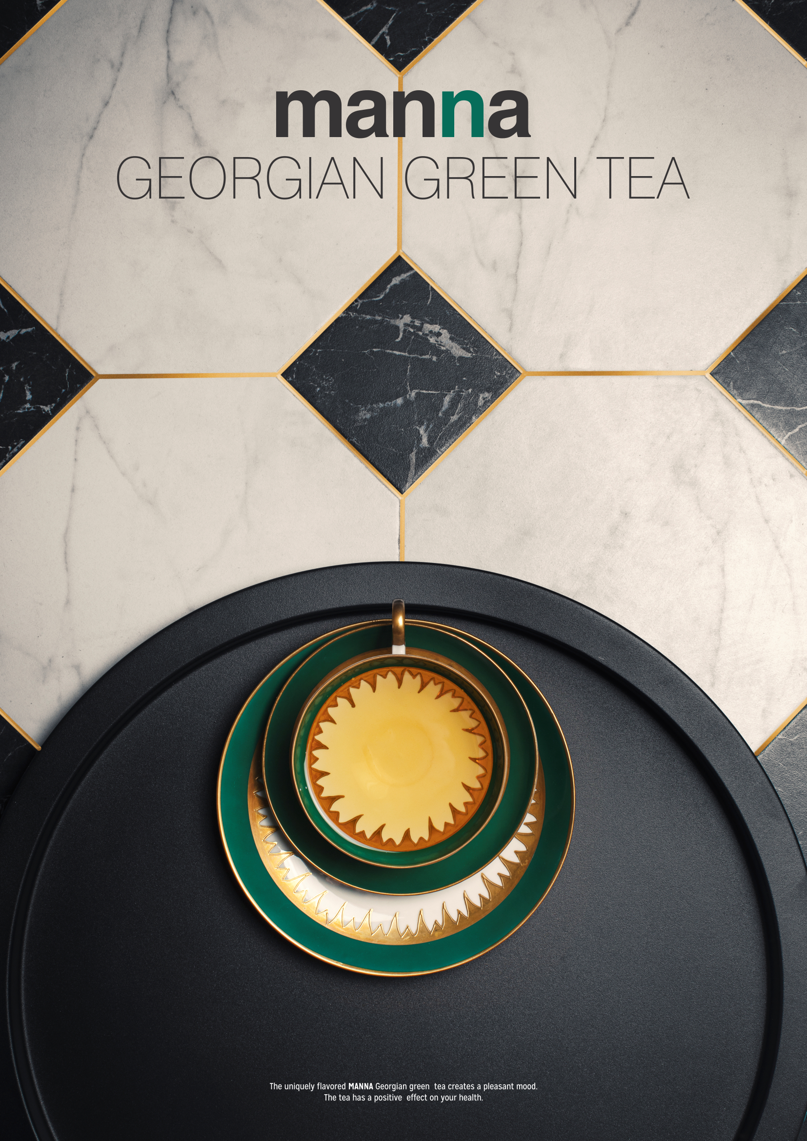 poster green tea in pockets